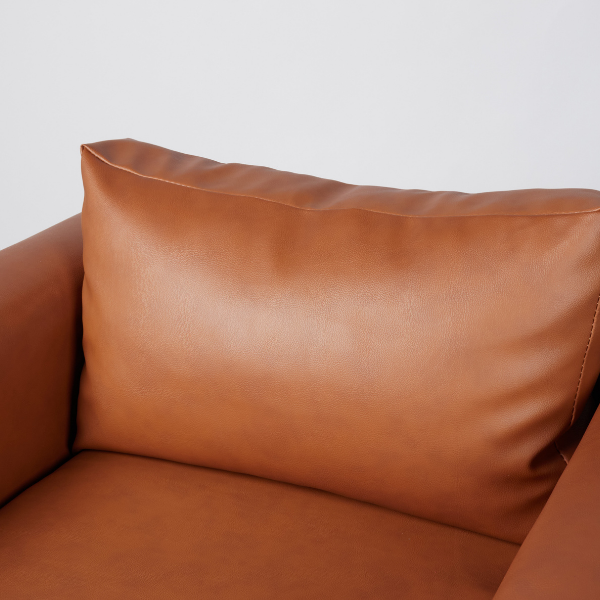 Box Frame Euro Leather Chair - Image 5