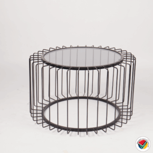 Round Oynx Glass Table