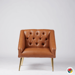 Tufted Euro Leather Armchair