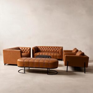 Euro Leather 10 Seater – Box Chair Combo