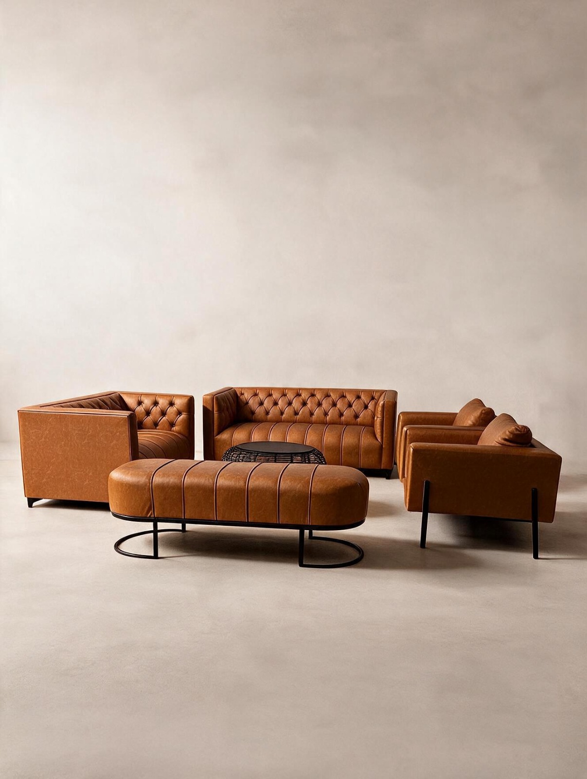 Euro Leather 10 Seater – Box Chair Combo