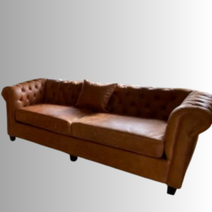 Chesterfield Leather Sofa 3 Seater